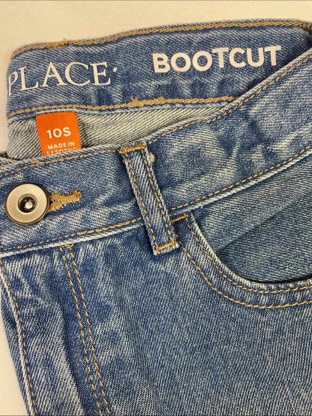 Children's Place Boys Blue Denim Bootcut Jeans Size 10S (4 Pairs)